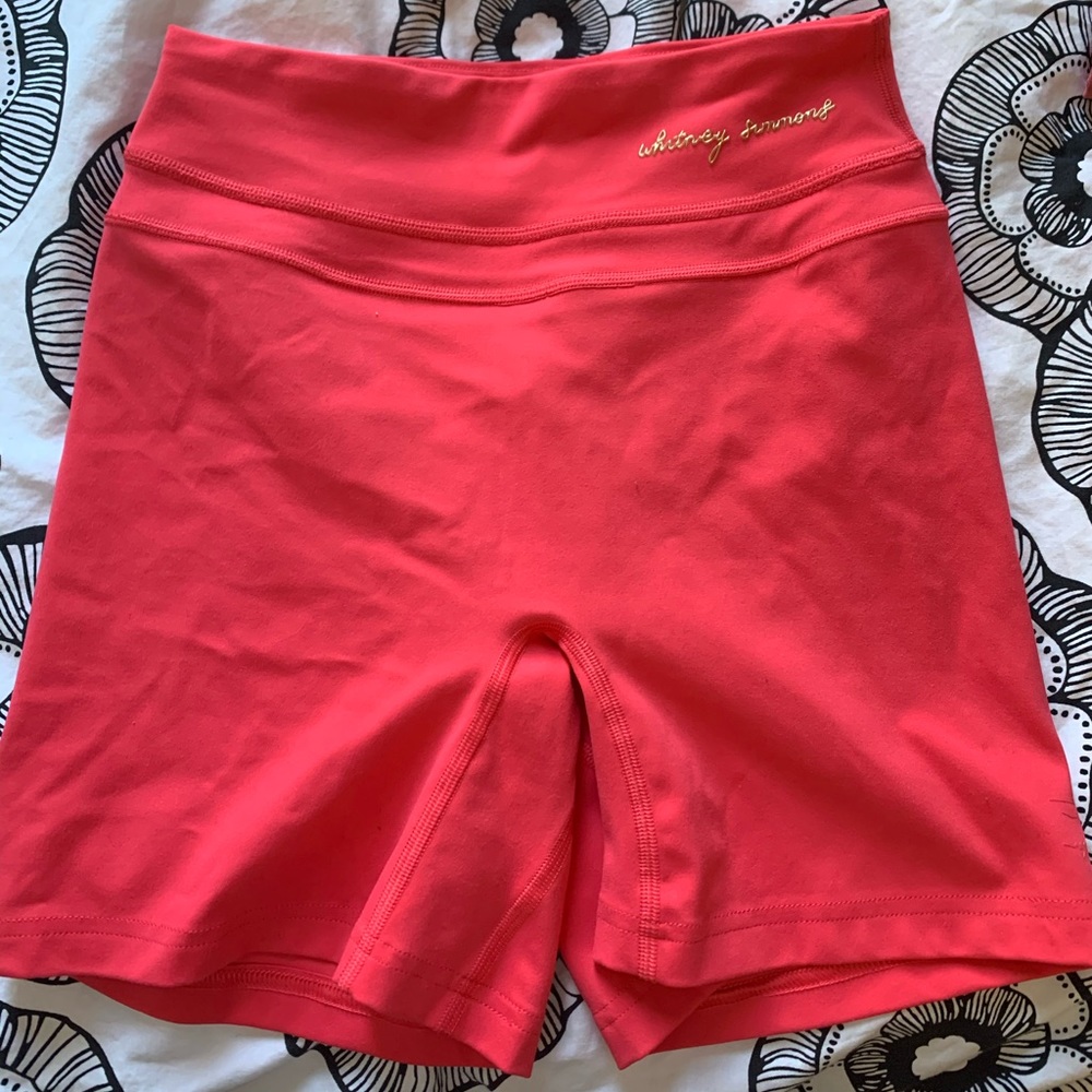 Gymshark Whitney Simmons V2 shorts cyber red